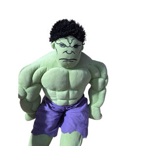 Boys Marvel Hulk Stuffed Animal One Size Green Purple #360